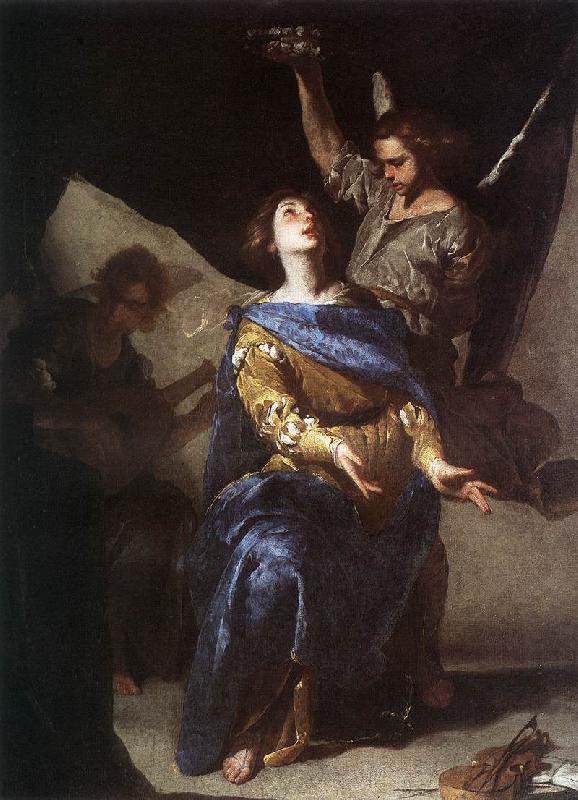 CAVALLINO, Bernardo The Ecstasy of St Cecilia df